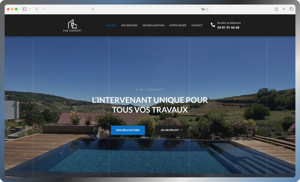Refonte de site - Pur Concept
